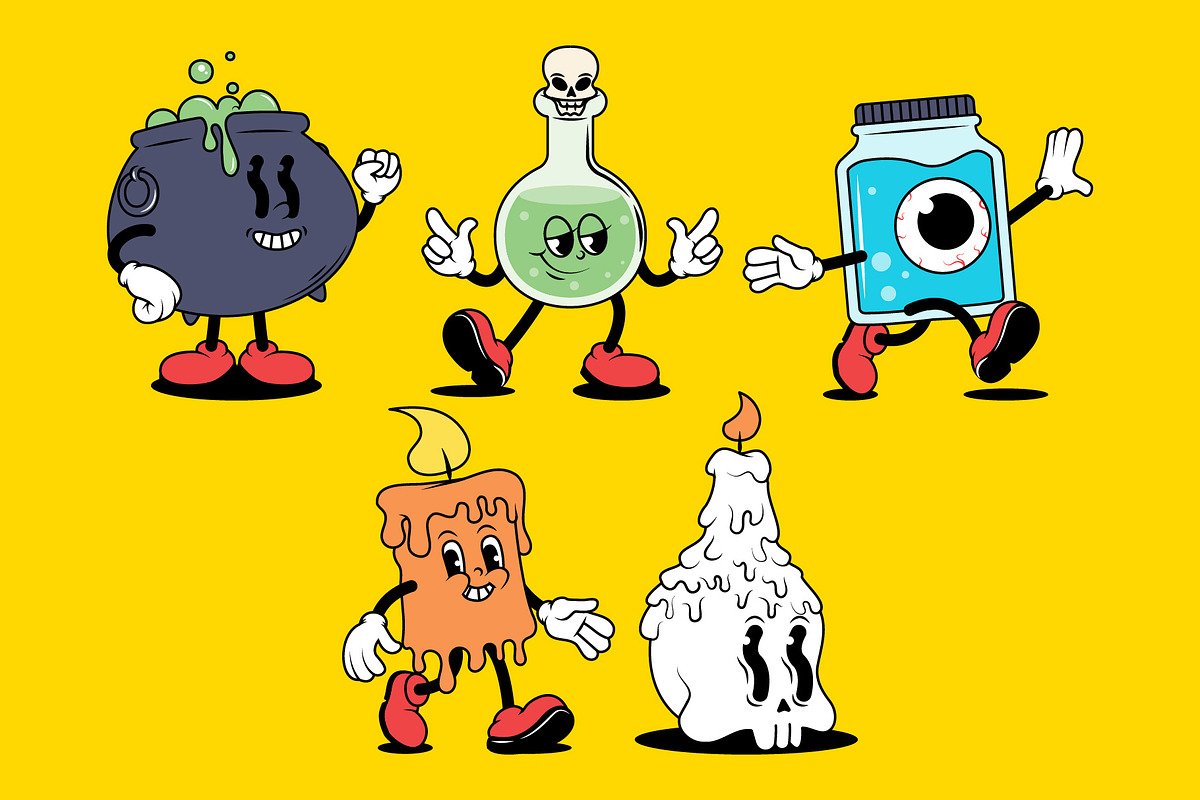 Fright Night Fun Halloween Character, a Seasonal Illustration by Sandypramana (Photo 6 of 11)