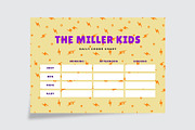 Daily Chore Chart For Kids, a Stationery Template by Amit Debnath (Thumbnail 2 of 2)