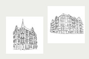 Architecture Procreate stamp brushes, a Brush Add-On by Veronika Gotovceva (Thumbnail 3 of 9)