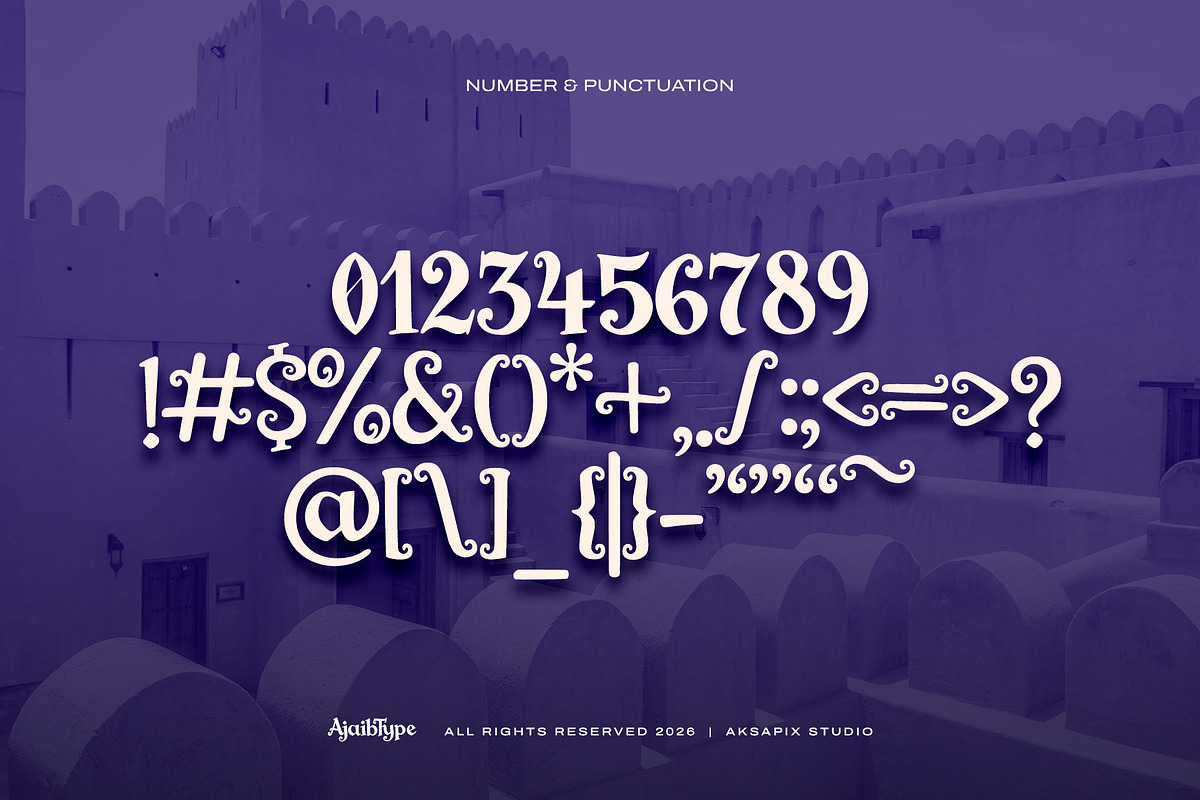 AjaibType - Display Font, a Serif Font by Aksapix Studio (Photo 3 of 7)