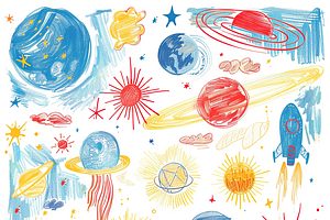 Space Doodles Pattern