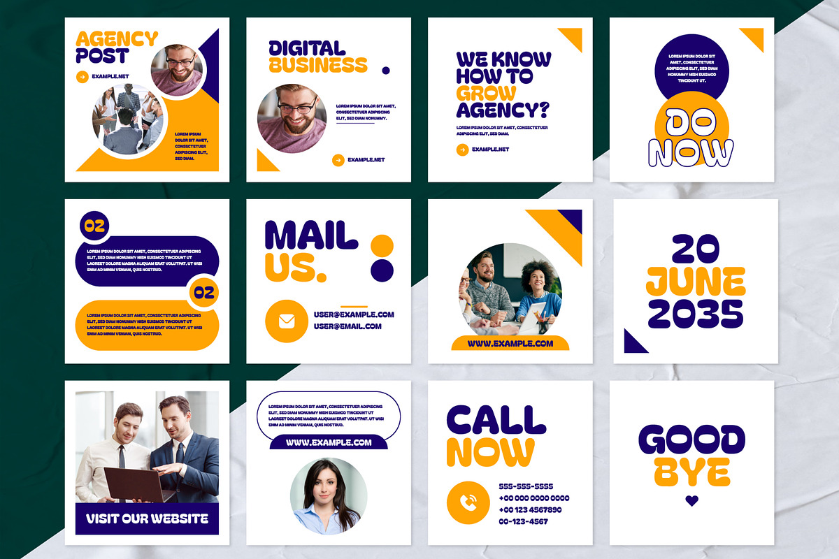 Social Media Post Layout, a Social Media Template by MightyDesign (Photo 1 of 6)