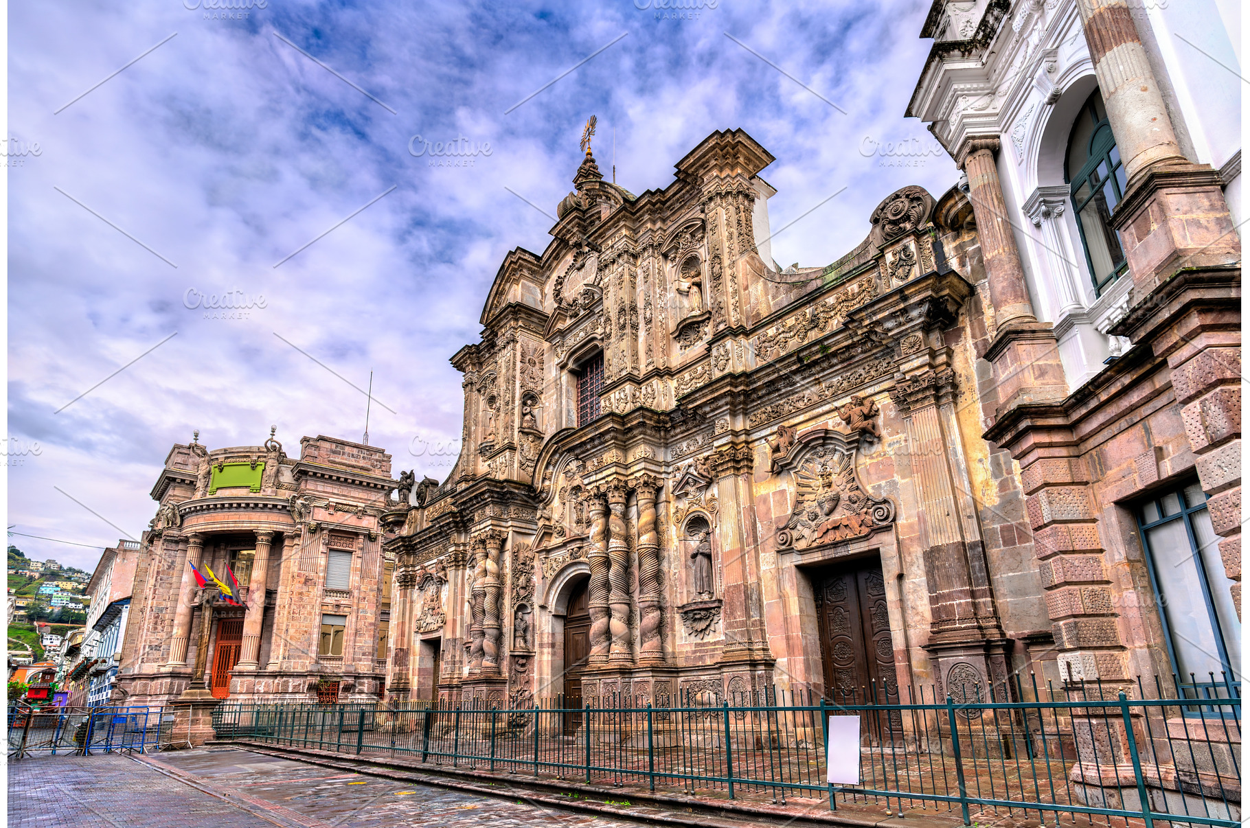 La Compania de Jesus church facade, an Architecture Photo by Leonid Andronov