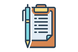 Note sheet color icon, a Duotone Icon by Creative priyanka