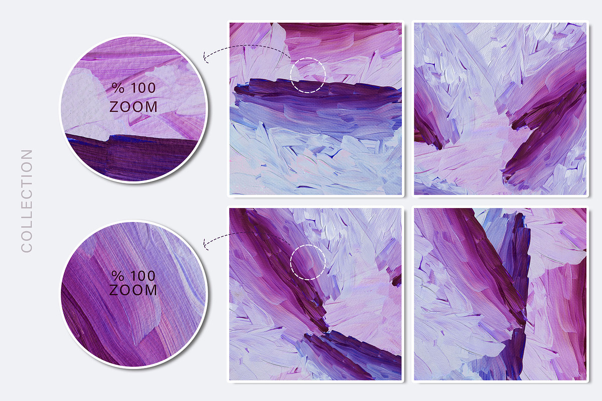 Purple & Gold Acrylic Textures, a Texture Graphic by Suna Kosem (Photo 9 of 10)
