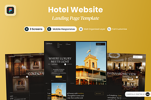Luminere - Hotel Website, a Landing Page Template by SLAB! Design