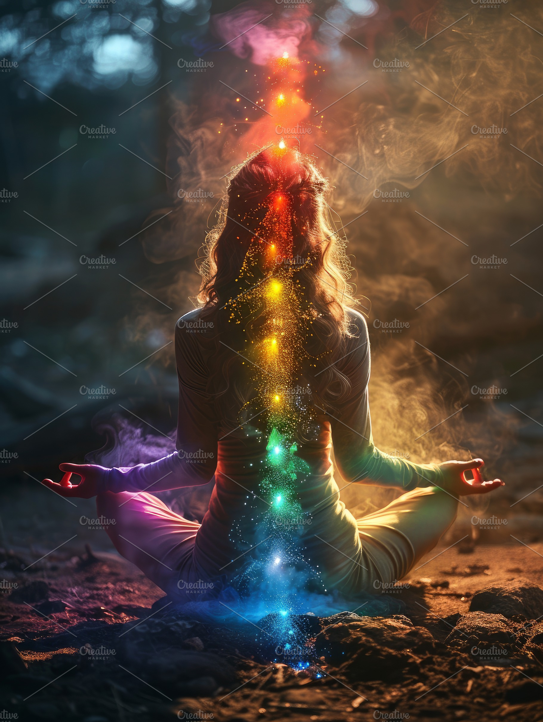 woman in lotus position meditating, a Photo by Pictures for you!!!!!!!!!