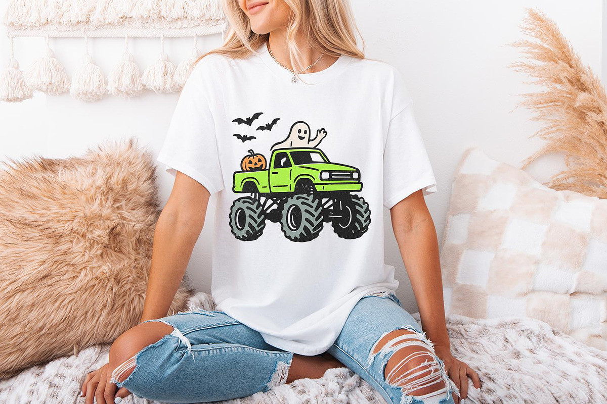 Monster Truck Halloween PNG, Ghost, an Illustration by SharpMarketplace (Photo 3 of 9)