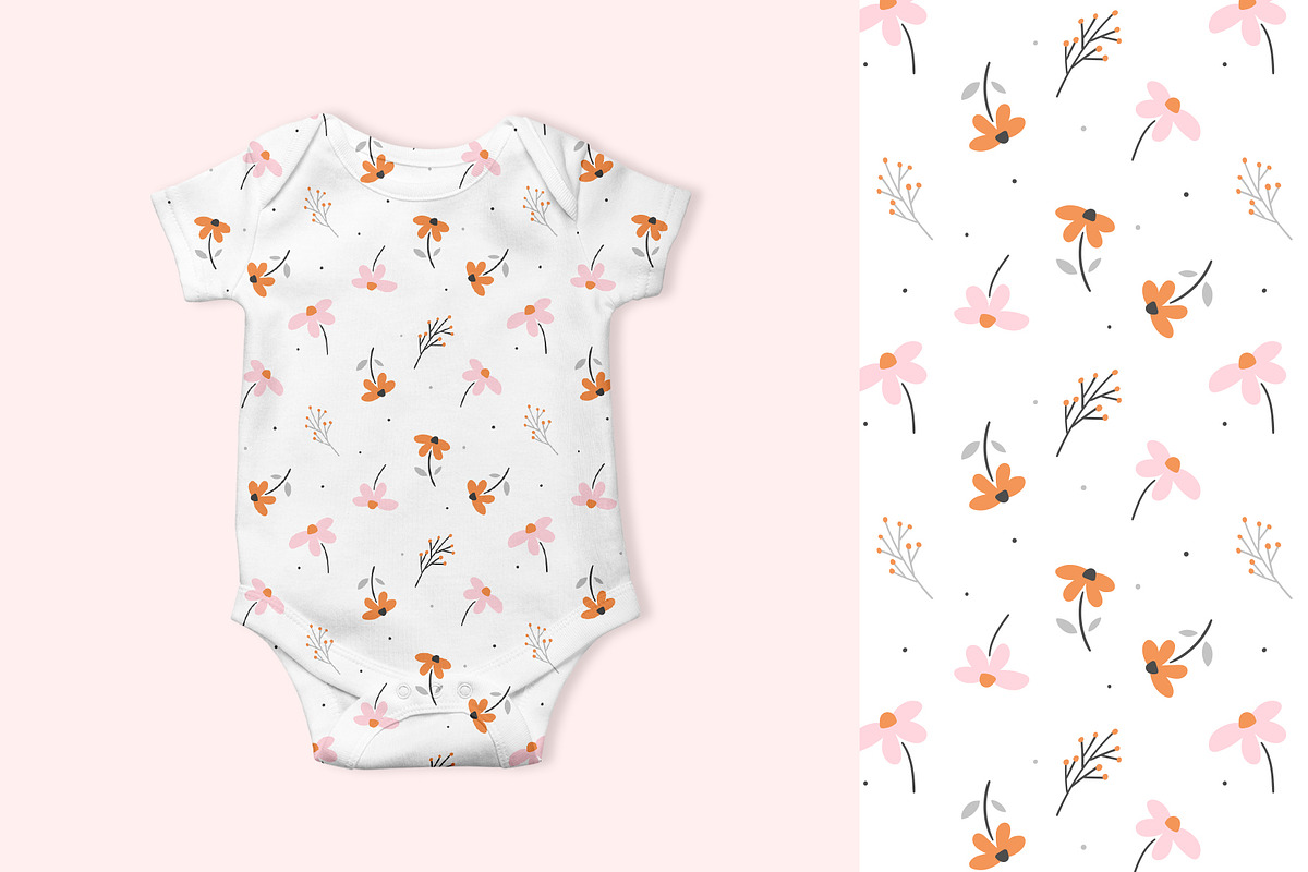 Floral seamless pattern, a Pattern Graphic by hanifa_design (Photo 2 of 9)