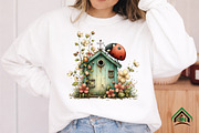 Whimsical Ladybug Spring Set Clipart, an Illustration by Craft Nest (Thumbnail 7 of 12)