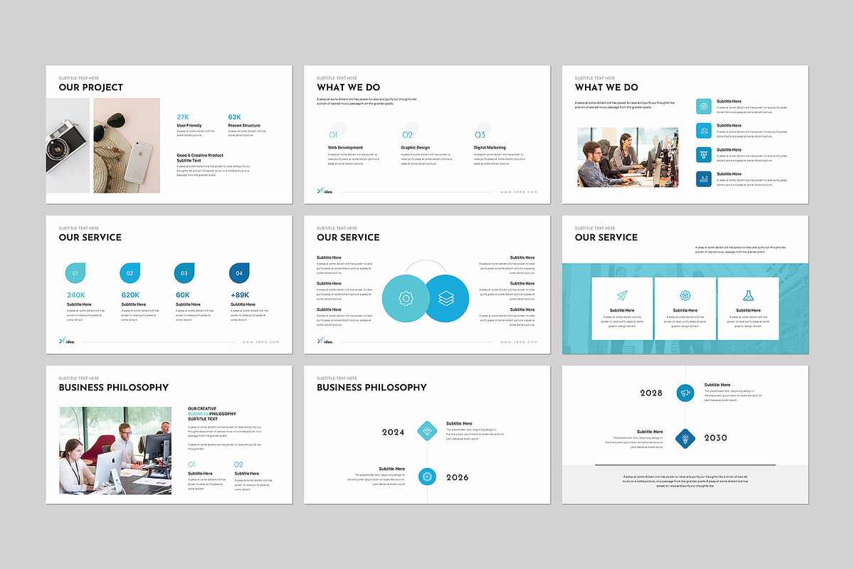 The X-Idea Presentation Template preview 7