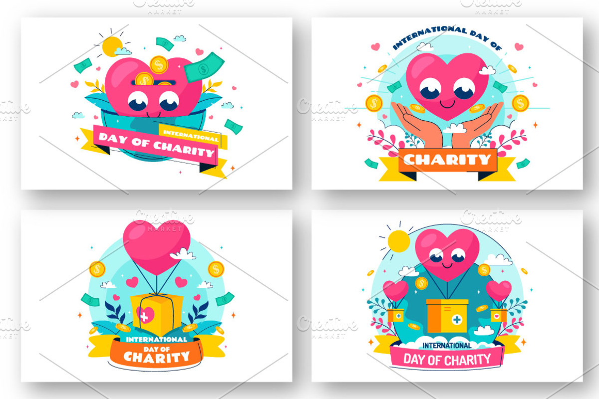 10 International Day of Charity, an Education Illustration by denayunebgt (Photo 2 of 4)