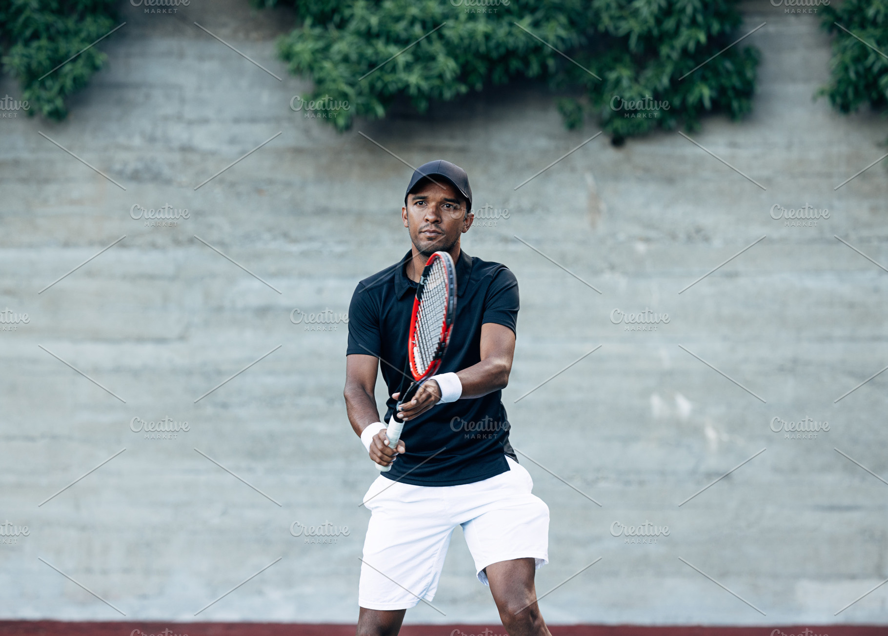 Young tennis player ready to serve, a Sports & Recreation Photo by Artem Varnitsin