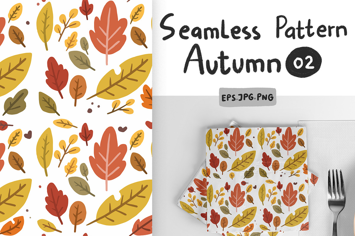 Autumn seamless pattern Vol 02, a Pattern Graphic by RizkaNurfazrina (Photo 1 of 7)