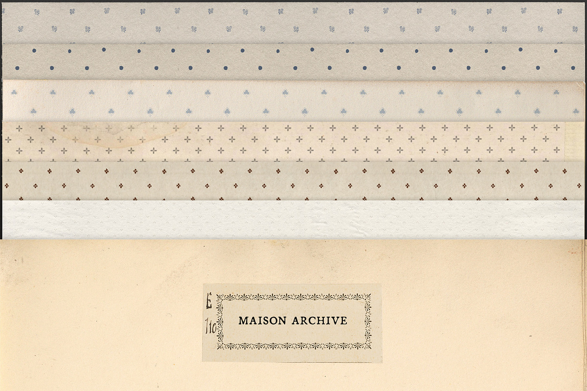 Maison Archive Paper Collection, a Texture Graphic by lerinartstudio (Photo 2 of 12)