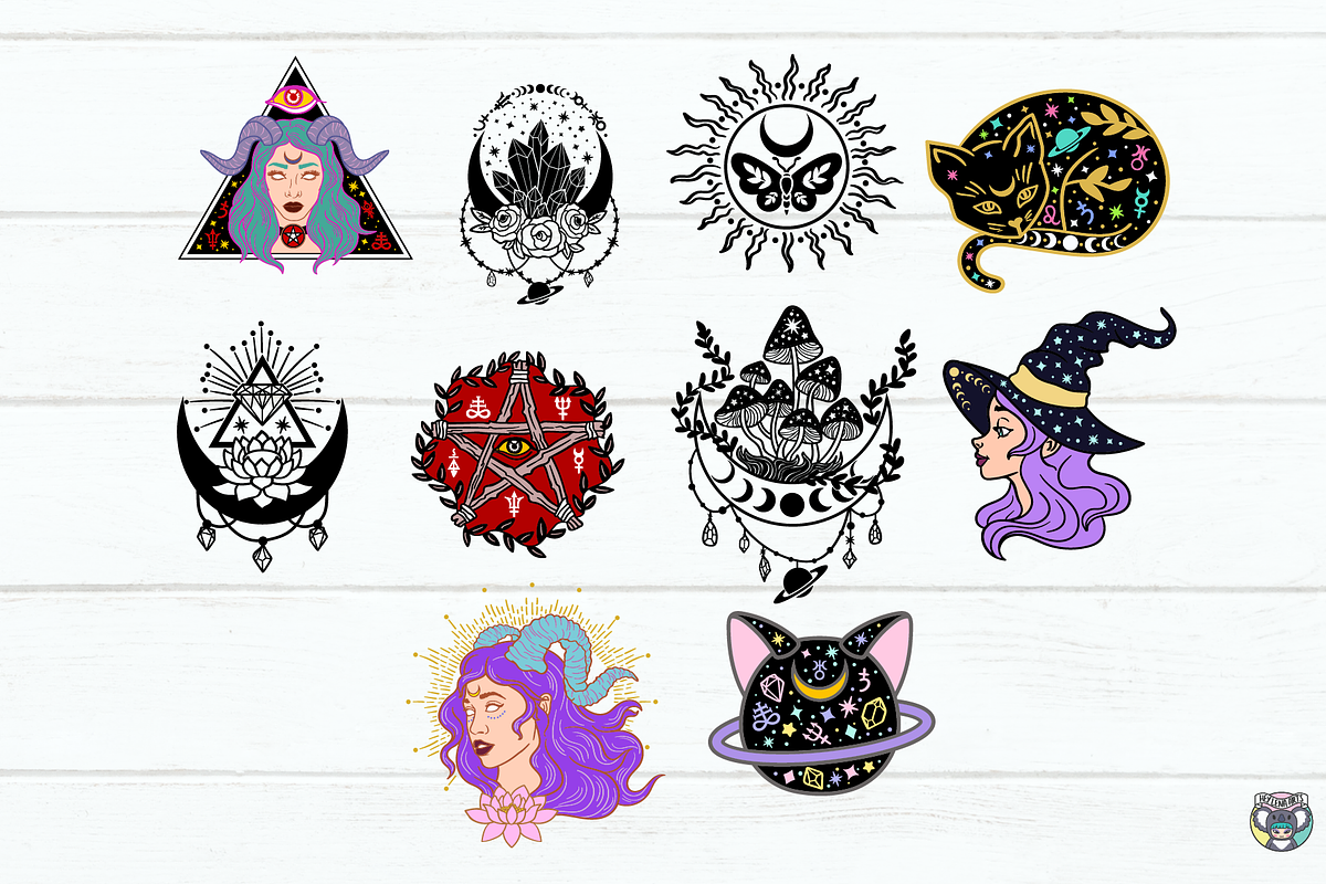 Halloween svg Bundle, Mystical svg, an Object Graphic by HeyLenaArts (Photo 4 of 6)