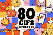 Gif Megapack | 80 Animated Icons, an Emoji Icon by Iris Atelier (Thumbnail 1 of 6)