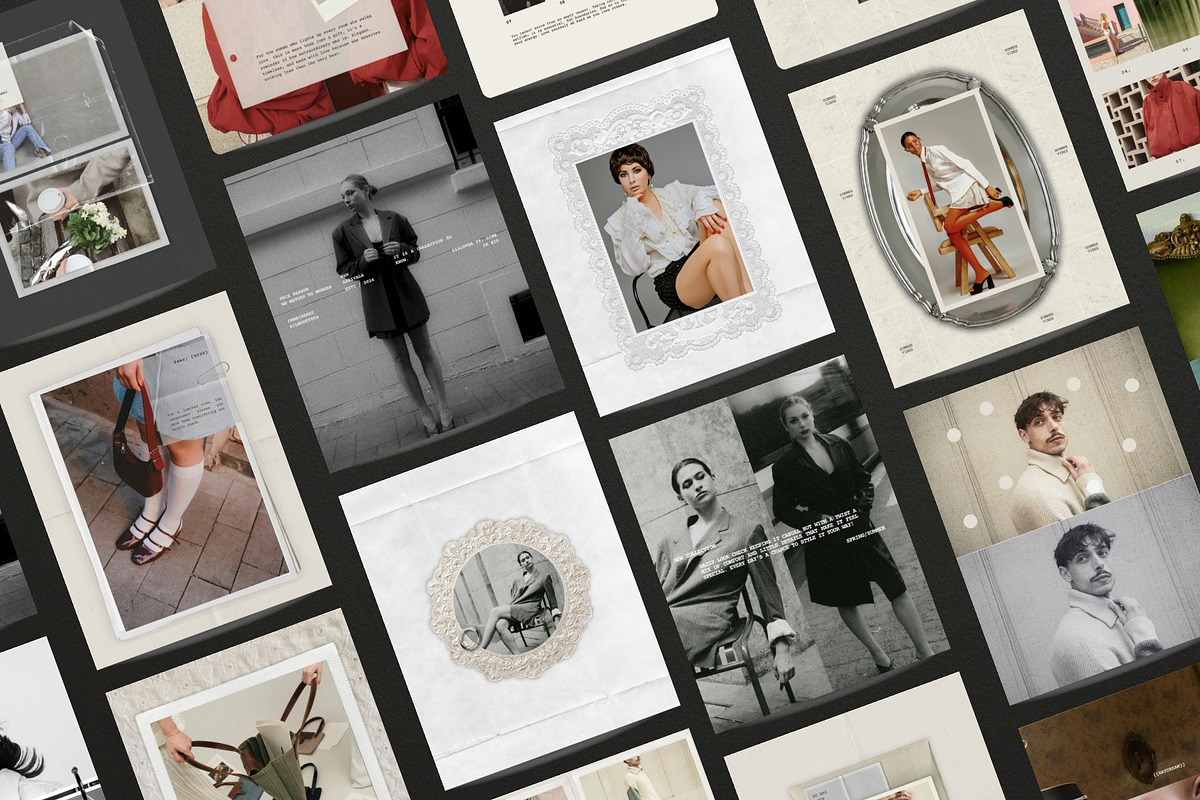 Vintage Texture Social Media Kit, a Social Media Template by Pani Temp. (Photo 6 of 16)