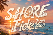ShoreTide - Surf Ocean Waves, a Handwritten Font by HypeWorksCo (Thumbnail 1 of 9)