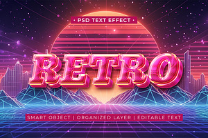 Retro Text Effect