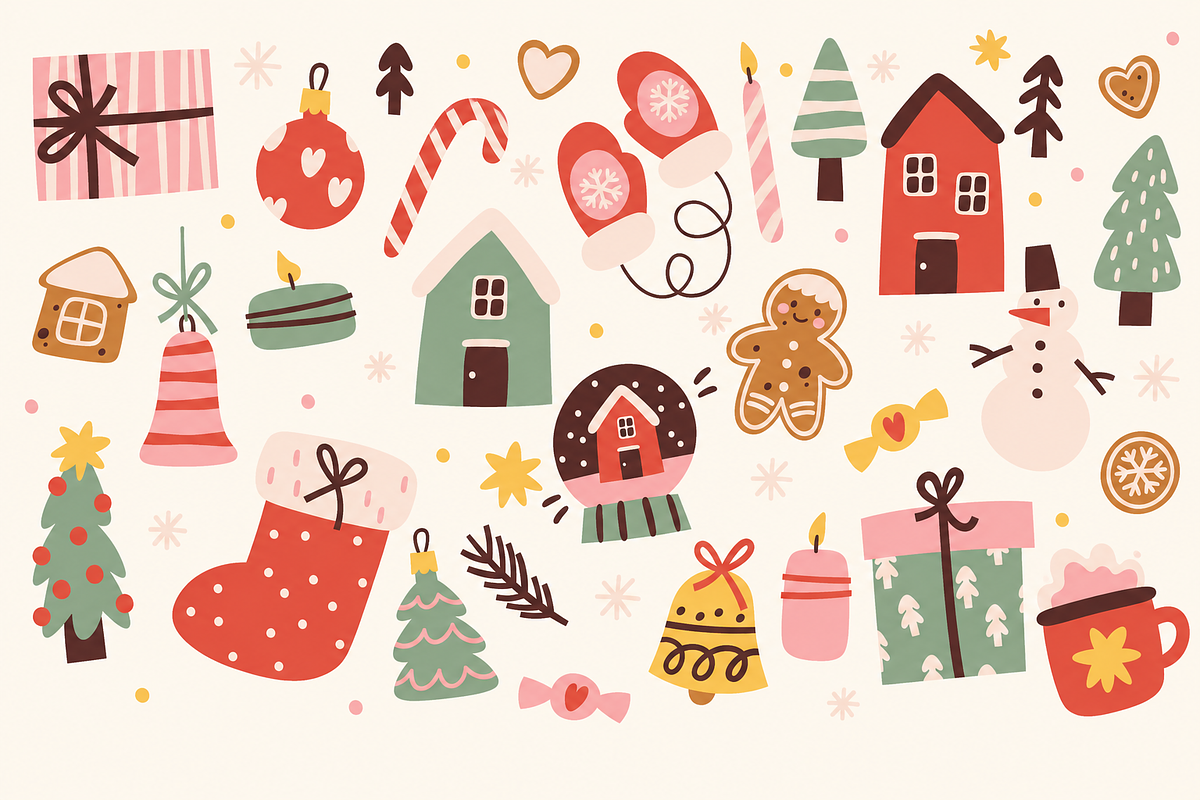 Christmas Decor Clipart, a Seasonal Illustration by Anna Studio (Photo 12 of 12)