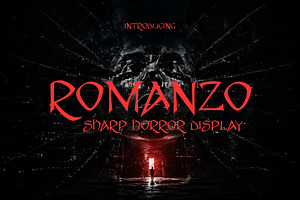 Romanzo - Creepy Display, a Serif Font by HipFonts