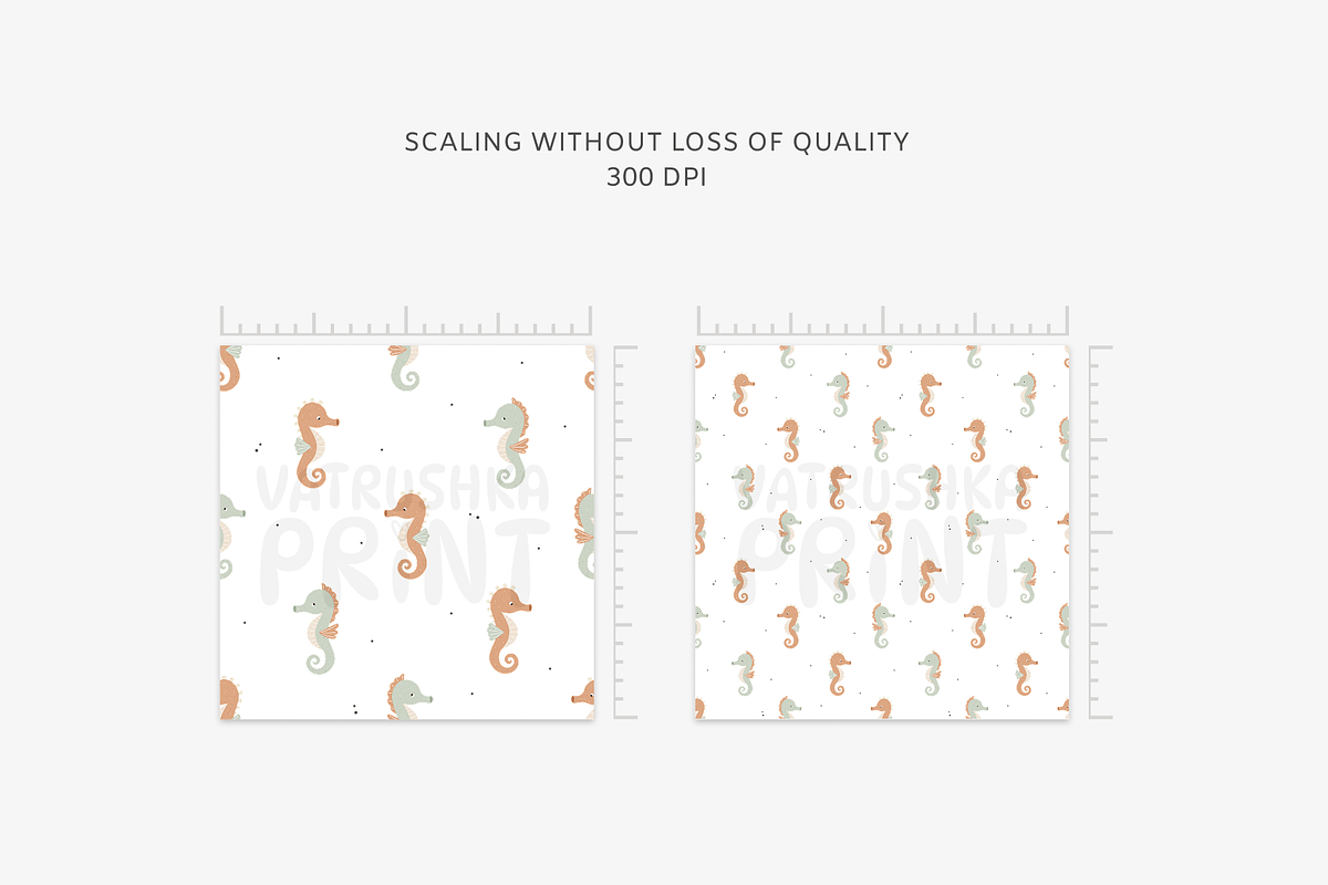Sea Designs for children fabric, a Pattern Graphic by vatrushkaprint_store (Photo 4 of 5)