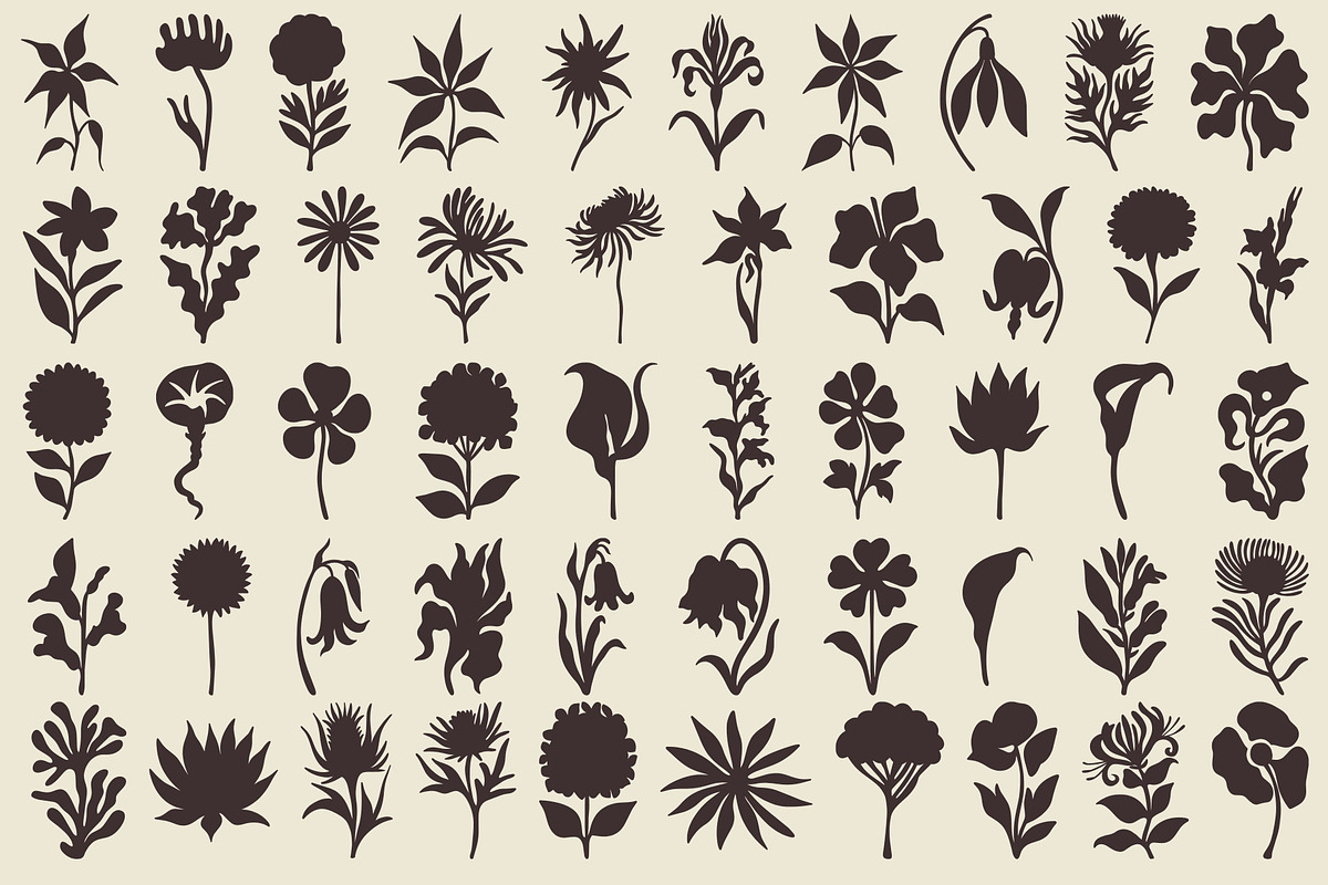 Wildflower Mood: 100 Floral Elements, an Object Illustration by Veyla (Photo 4 of 13)