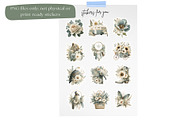 Green Boho Flower Clipart Bundle, a Decorative Illustration by Nicole Branger Art (Thumbnail 15 of 20)