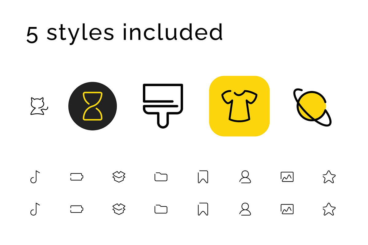 Unoline Icons Set, an Outline Icon by Amazing Custom Icons (Photo 5 of 7)