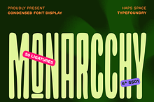 Monarchy Bold Condensed Display