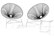 Balcony D - Steel Outdoor, a Furniture 3D Model by 3DCargo (Thumbnail 5 of 7)
