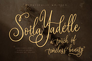 Soila Yadelle Elegant Curves Script, a Script Font by HypeWorksCo (Thumbnail 1 of 15)