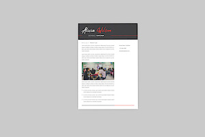 Alicia Resume Designer