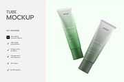 Skincare Cosmetic Cream Tube Mockup, a Product Mockup by graphypix (Thumbnail 2 of 4)