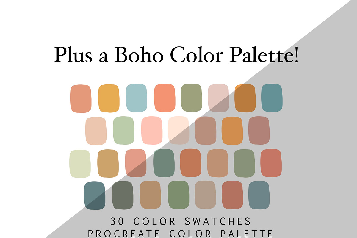 Procreate Boho Stamp Set, a Brush Add-On by Blue Strawberry Studio (Photo 3 of 4)