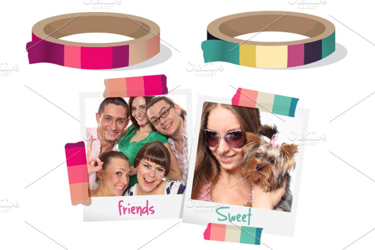 Washi tapes-Palettes preview 5