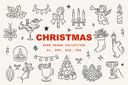 Christmas Hand Drawn Illustrations