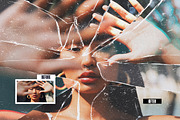 Broken Glass Pieces Photo Effect, a Layer Style Add-On by iDoodle Studio (Thumbnail 2 of 5)