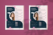 Floral Pink - Resume, a Resume Template by StreaksideStd (Thumbnail 1 of 2)