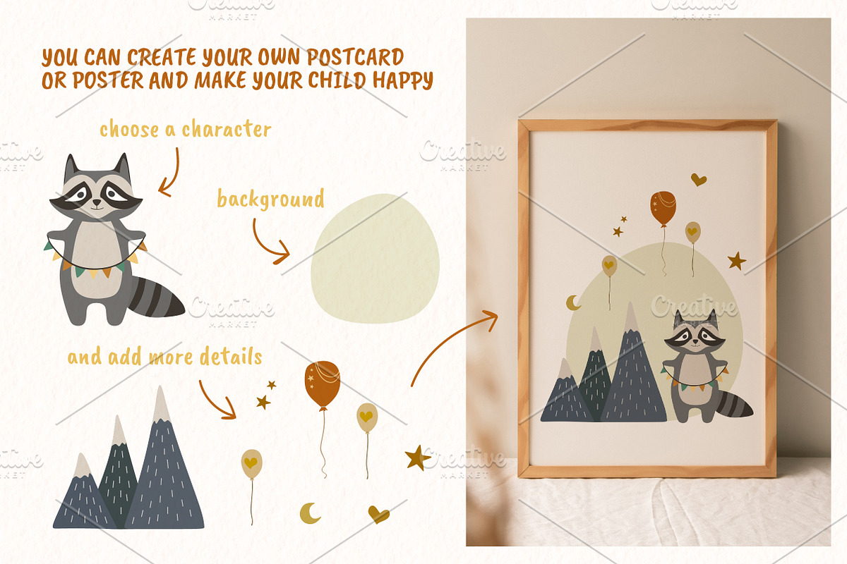 Boho kids digital illustration, an Illustration by Onceli*art (Photo 7 of 12)