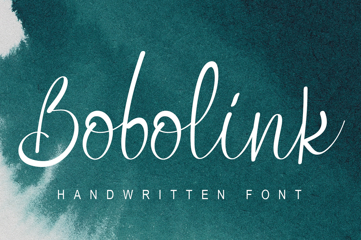 Bobolink - Handwritten Font, a Script Font by Fonteca