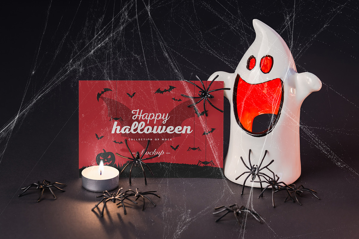 Halloween Card Mock-up, a Household Mockup by Yogurt86 (Photo 3 of 13)
