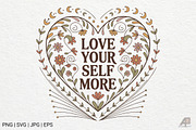 Boho Retro Flowers Quotes Bundle, an Illustration by Actual Pixel (Thumbnail 6 of 12)