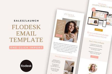 Flodesk Template | Launch Email, an Email Template by Ciera Design Templates