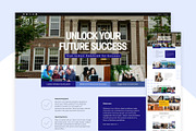 Glory - University HTML CSS Website, a HTML Template by TemplatesJungle (Thumbnail 1 of 2)