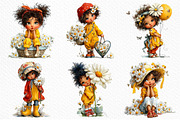 Whimsical Daisy Girl Clipart, a Seasonal Illustration by Craft Nest (Thumbnail 5 of 6)