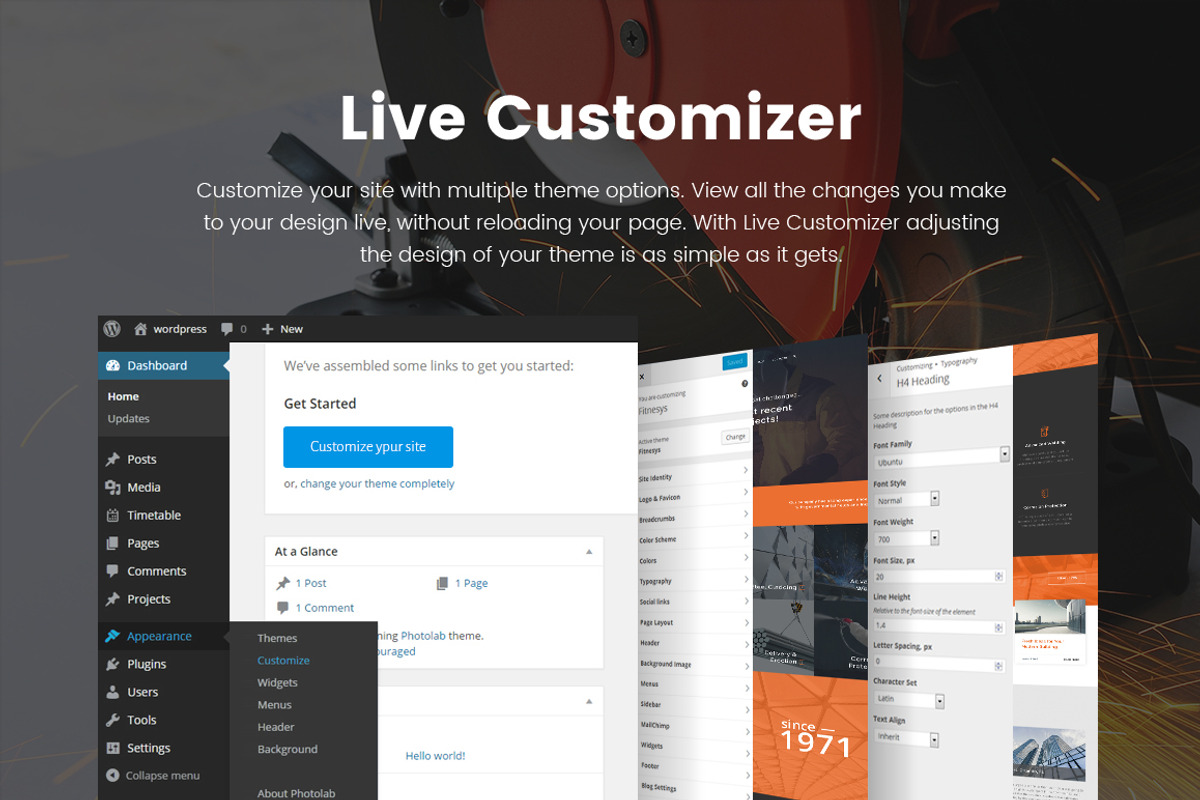 Steelworks & Constructions Wordpress, a WordPress Template by Zemez (Photo 5 of 7)