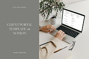 Client Portal Template on Notion, a Templates & Theme by HASU Design (Thumbnail 1 of 3)