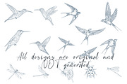 Floral Patterns & Vector Elements, a Decorative Illustration by FleurArt (Thumbnail 3 of 6)